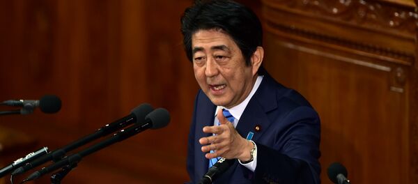 Japanese Prime Minister Shinzo Abe delivers a speech at the Lower House's plenary session following a North Korean nuclear test, at the National Diet in Tokyo on January 6, 2016. Japanese Prime Minister Shinzo Abe delivers a speech at the Lower House's plenary session following a North Korean nuclear test, at the National Diet in Tokyo on January 6, 2016. - Sputnik Mundo