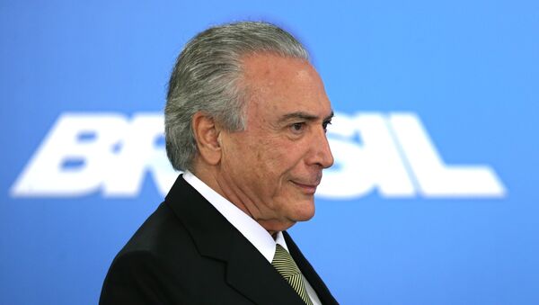 Michel Temer, presidente interino de Brasil - Sputnik Mundo