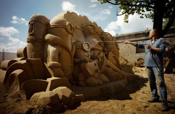 Reino de arena en la Fortaleza de Pedro y Pablo - Sputnik Mundo