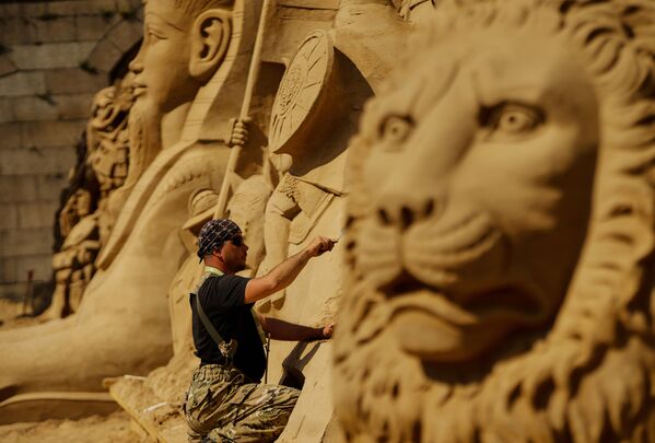 Reino de arena en la Fortaleza de Pedro y Pablo - Sputnik Mundo