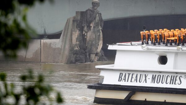 La estatua de un zuavo en el puente del Alma - Sputnik Mundo