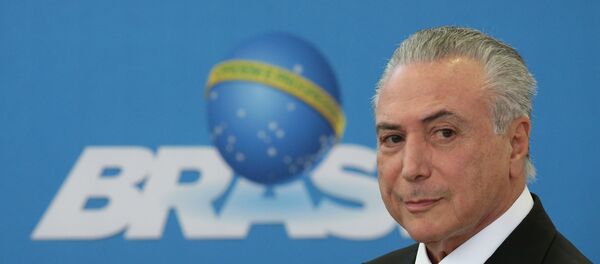 Michel Temer, presidente interino de Brasil Michel Temer, presidente interino de Brasil - Sputnik Mundo