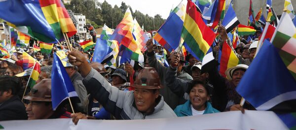 Seguidores de Evo Morales, presidente de Bolivia - Sputnik Mundo