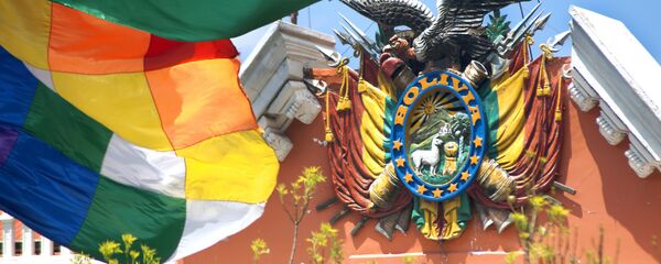 Escudo de Bolivia en el Palacio de Gobierno - Sputnik Mundo