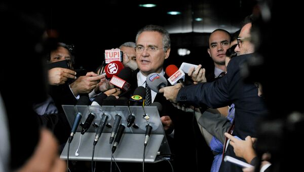 Renan Calheiros, el presidente del Senado brasileño - Sputnik Mundo