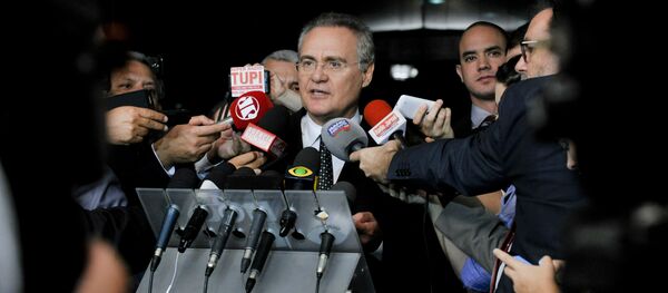 Renan Calheiros, el presidente del Senado brasileño - Sputnik Mundo