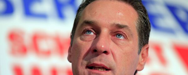 Der FPÖ-Chef Heinz-Christian Strache Der FPÖ-Chef Heinz-Christian Strache - Sputnik Mundo