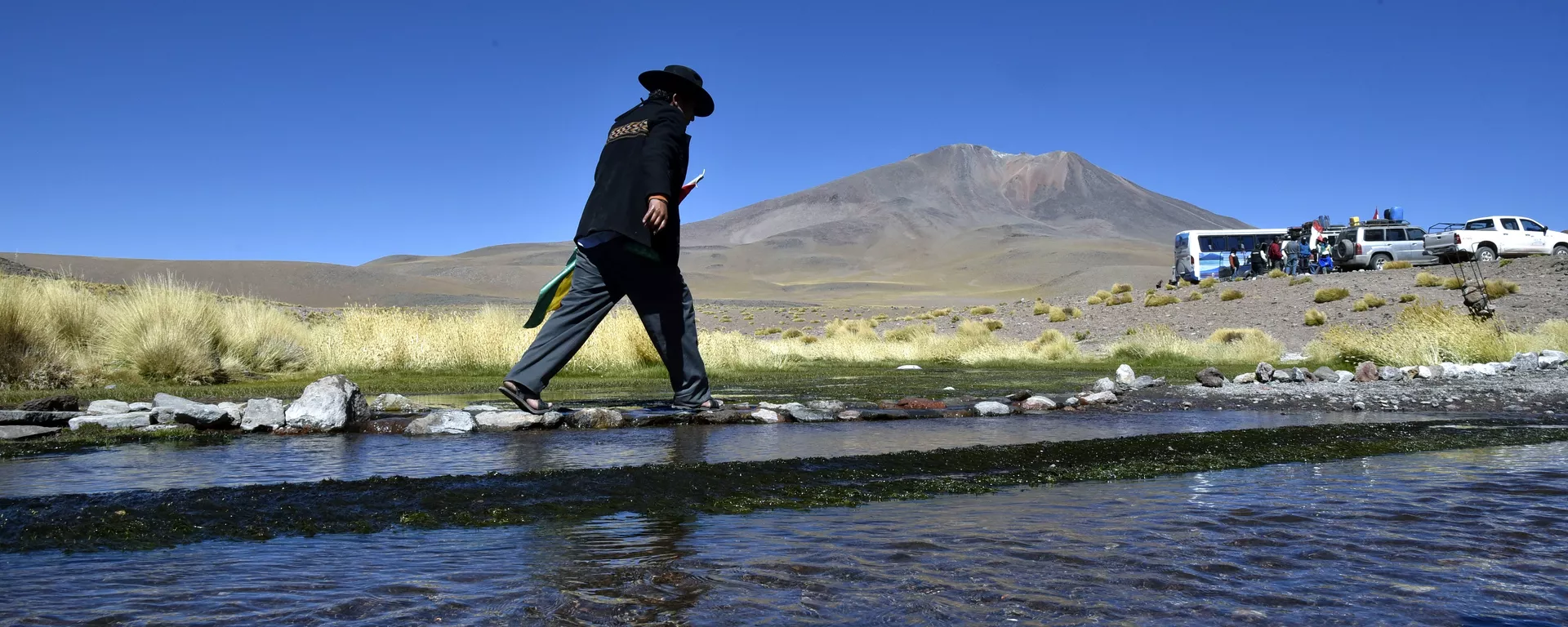 Aguas del Silala en Bolivia, cerca de la frontera con Chile Aguas del Silala en Bolivia, cerca de la frontera con Chile - Sputnik Mundo, 1920, 30.11.2022