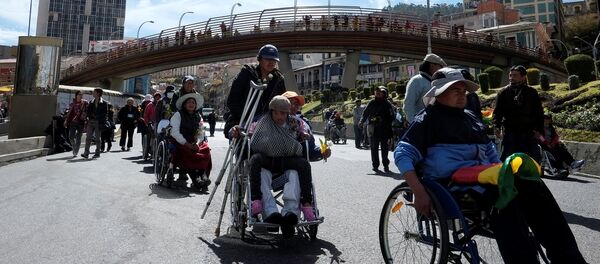 Movimiento de personas con discapacidad en Bolivia - Sputnik Mundo