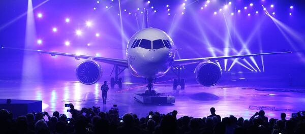 Presentanción del nuevo avión de pasajeros MS-21 - Sputnik Mundo