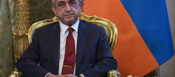 Serzh Sargsián, presidente armenio (archivo) - Sputnik Mundo
