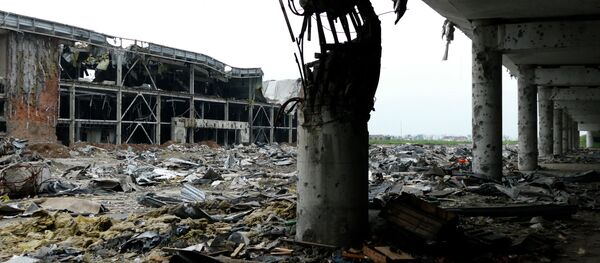Edificios destruidos por bombardeos, Donetsk - Sputnik Mundo