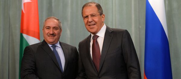 El encuentro del ministro de Exteriores de Rusia,  Serguéi Lavrov, con su homólogo jordano, Naser Judeh - Sputnik Mundo