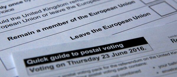 Boletas del referéndum sobre Brexit - Sputnik Mundo