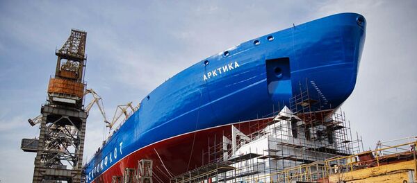 Rompehielos nuclear Árktika en San Petersburgo - Sputnik Mundo