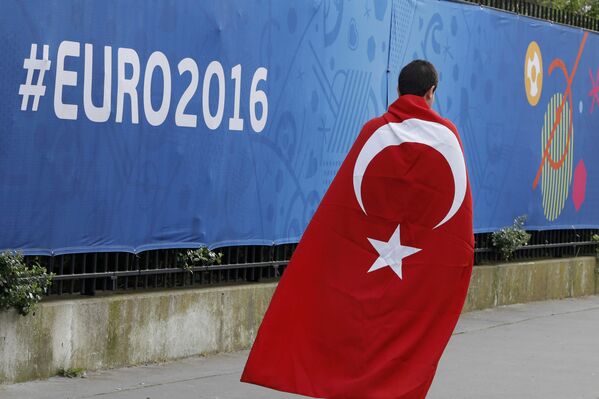 Así vibran de emoción los hinchas en la Eurocopa Así vibran de emoción los hinchas en la Eurocopa - Sputnik Mundo