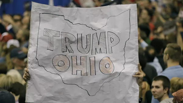 Partidarios del candidato Donald Trump en el Estado de Ohio - Sputnik Mundo