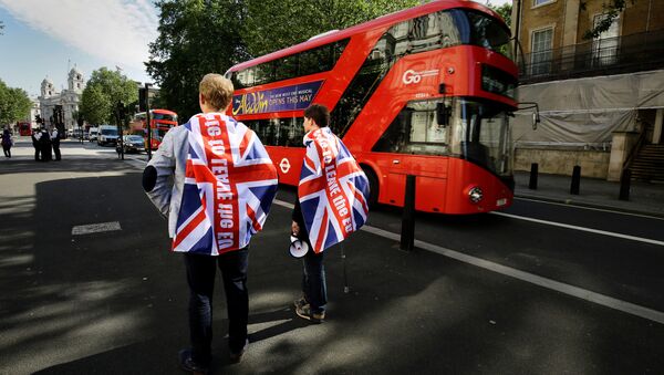 Los partidarios de la salida del Reino Unido de la UE en Londres - Sputnik Mundo