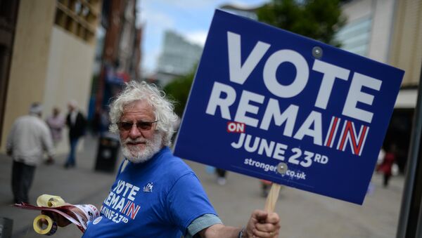 Partidario de la permanencia de Gran Bretaña en la UE - Sputnik Mundo