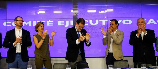 Mariano Rajoy, líder del Partido Popular, en una reunión del comité ejecutivo del partido en su sede en Madrid - Sputnik Mundo