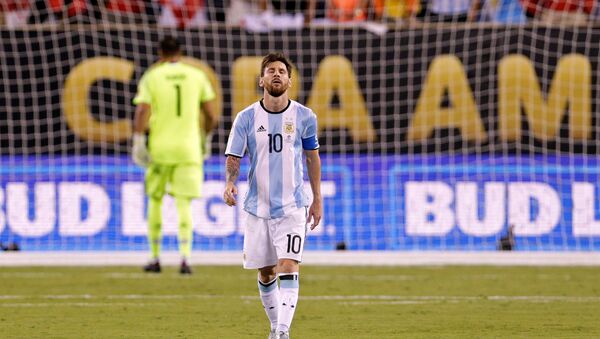 Lionel Messi en la final de la Copa América Lionel Messi en la final de la Copa América - Sputnik Mundo