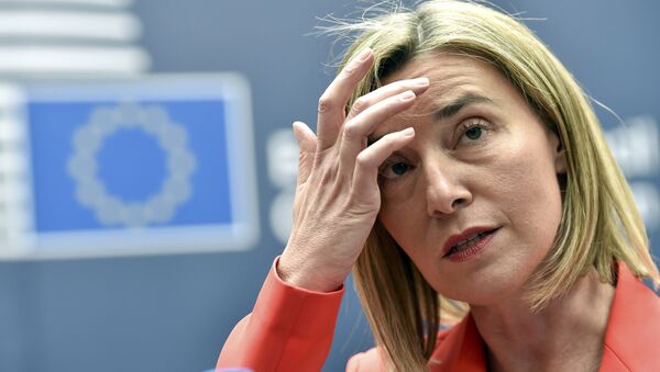 Federica Mogherini, jefa de la diplomacia europea - Sputnik Mundo