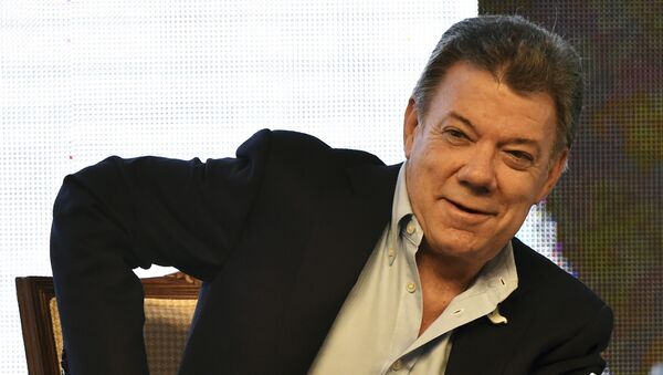 Juan Manuel Santos, el presidente de Colombia Juan Manuel Santos, el presidente de Colombia - Sputnik Mundo