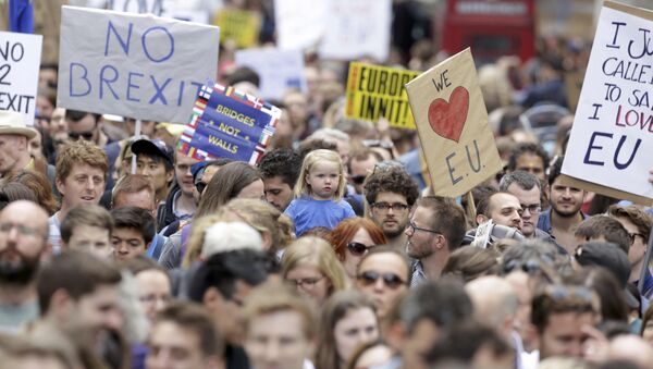 Marcha por Europa, Londres, 2 de julio de 21016 - Sputnik Mundo