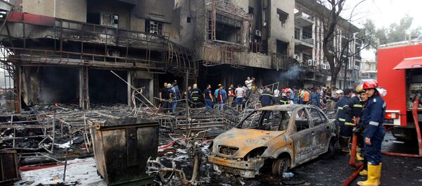 Atentado en al Karrada, Irak, 3 de julio de 2016 - Sputnik Mundo