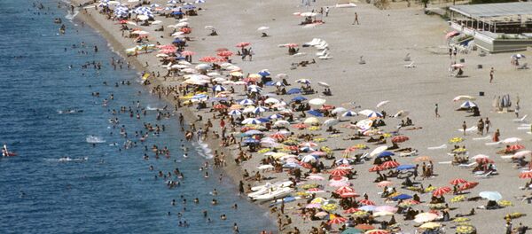 La playa de la ciudad de Antalia, Turquía La playa de la ciudad de Antalia, Turquía - Sputnik Mundo