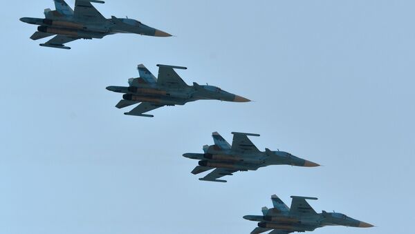 Cazas Su-34 de las Fuerzas Aeroespaciales de Rusia - Sputnik Mundo