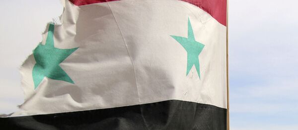 Bandera siria en Damasco (archivo) - Sputnik Mundo