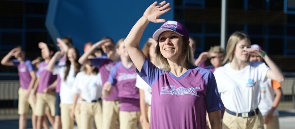 María Zajárova, portavoz del Ministerio de Exteriores de Rusia, en el campamento Artek en Crimea - Sputnik Mundo