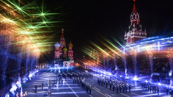 Ceremonia de clausura del Festival Internacional de Música Militar Spasskaya Bashnya - Sputnik Mundo