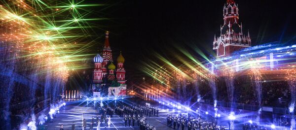 Ceremonia de clausura del Festival Internacional de Música Militar Spasskaya Bashnya - Sputnik Mundo