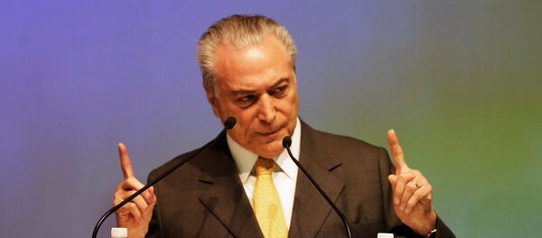 Michel Temer, presidente de Brasil (archivo) - Sputnik Mundo