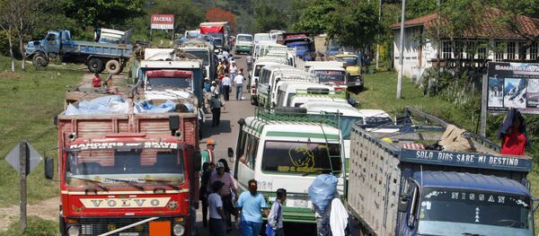 Camiones bolivianos (archivo) - Sputnik Mundo