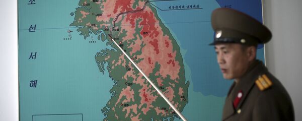El mapa de la península de Corea - Sputnik Mundo