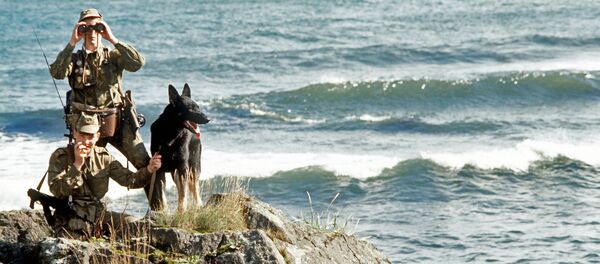 Policía fronteriza en las islas Kuriles Policía fronteriza en las islas Kuriles - Sputnik Mundo