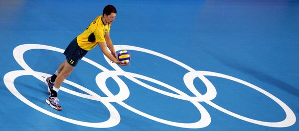 El voleibolista brasileño, Gustavo Endres, durante los JJOO de Atenas 2004 - Sputnik Mundo