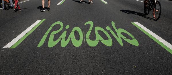 Un logo de los JJOO en Río de Janeiro, Brasil - Sputnik Mundo