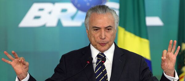 Michel Temer, presidente interino de Brasil Michel Temer, presidente interino de Brasil - Sputnik Mundo