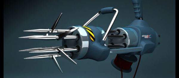 una lanzadora de estacas una lanzadora de estacas - Sputnik Mundo