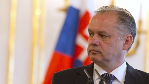 Andrej Kiska, presidente eslovaco - Sputnik Mundo