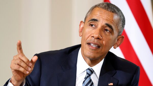 Barack Obama, presidente de EEUU, durante su visita en España, el 10 de julio de 2016 - Sputnik Mundo