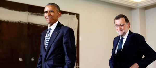 Barack Obama y Mariano Rajoy - Sputnik Mundo