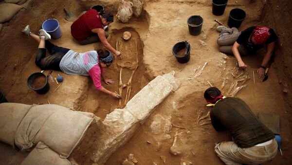 El cementerio filisteo en la ciudad de Ascalón, Israel El cementerio filisteo en la ciudad de Ascalón, Israel - Sputnik Mundo