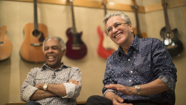 Gilberto Gil y Caetano Veloso, cantantes brasileños - Sputnik Mundo