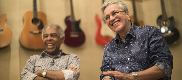 Gilberto Gil y Caetano Veloso, cantantes brasileños Gilberto Gil y Caetano Veloso, cantantes brasileños - Sputnik Mundo