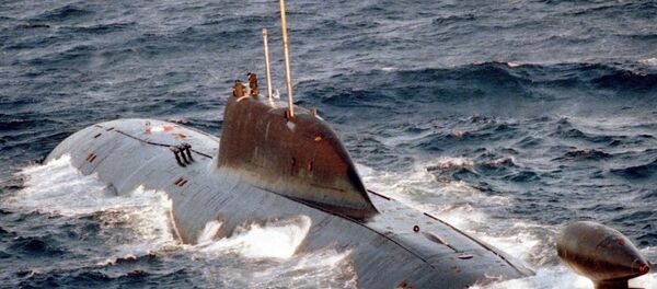 El submarino nuclear ruso K-322 Kashalot - Sputnik Mundo